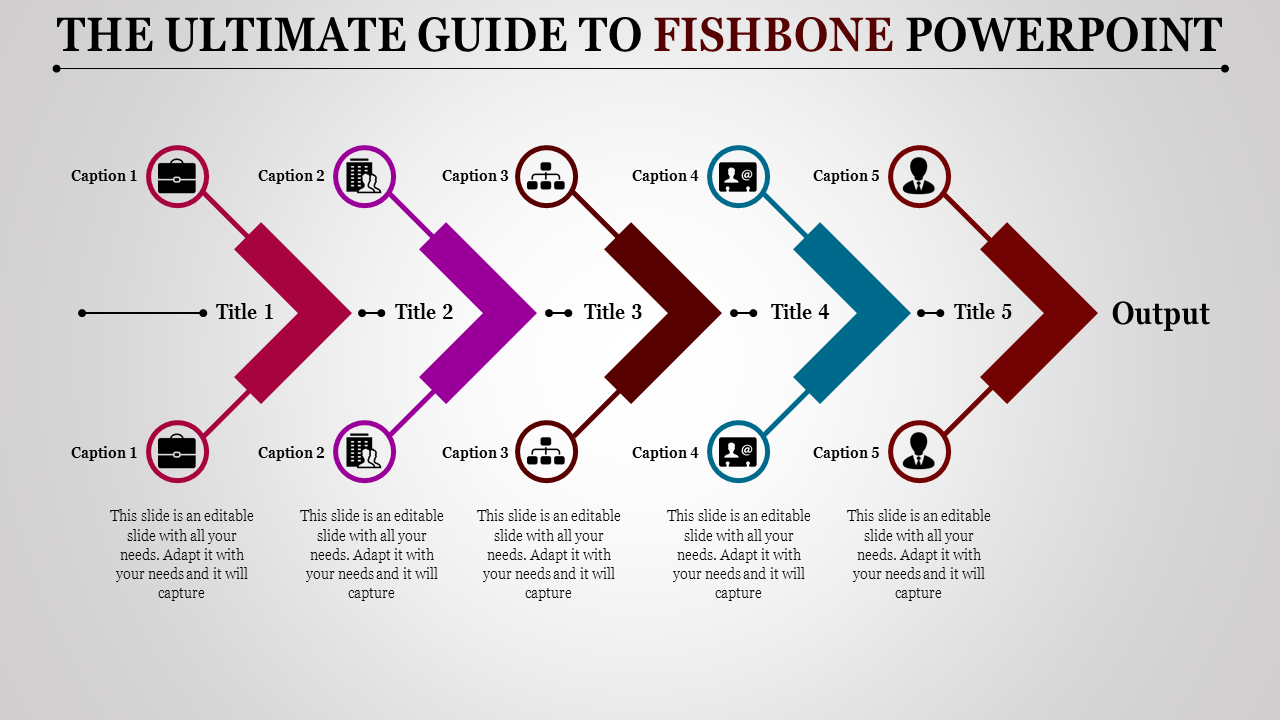 Our Predesigned Fishbone PowerPoint Template Presentation